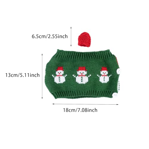 Image of British Hand Knit Teapot Cosy, Detachable Lid & Body Acrylic Insulated Sleeve with Buttons, Thermal Cover for 4 Cup 34-40oz Teapots, Hot & Cold Retention, 4 Styles Option，green