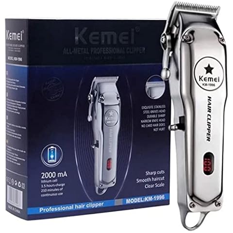 Cortapelos Profesional KEMEI Recargable con Peine de 4 límites Cover