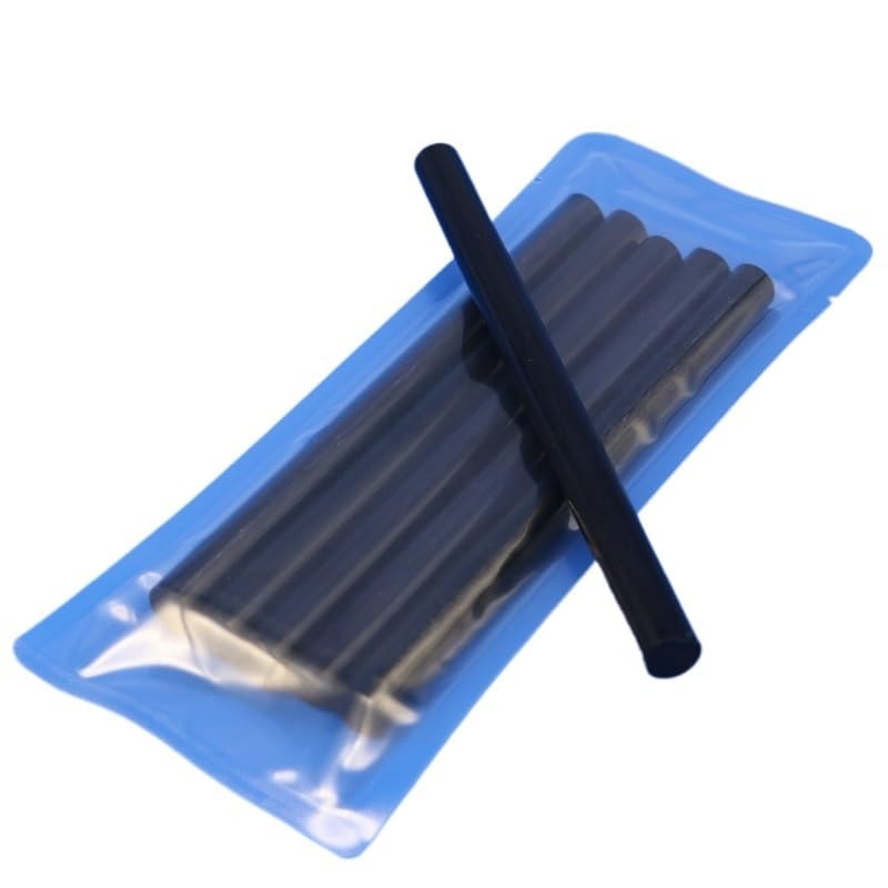 Colla A Caldo 7mm Stick di colla a caldo neri da 11 mm x 5 pezzi for pistola for colla elettrica, album artigianali, accessori in lega, for auto, senza vernice Colla A Caldo Ricariche(150mmBlack20Pcs)