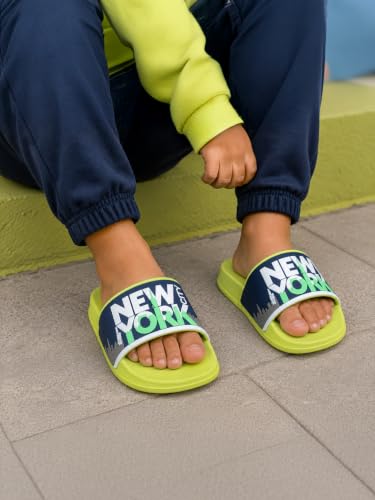 Image of URJO Kids's Sliders /Slippers Lightweight Super Flexible Arch Support Durable Anti Skid & Stylish Dailywear Sliders /Slippers for Boy's & Girl's