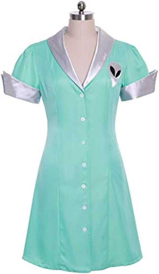 Fortunehouse Roswell Crashdown Cosplay Costume Liz Parker Cafe Waitress Maid Dress Costume