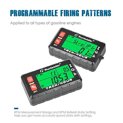 Display showing programmable firing patterns setting.