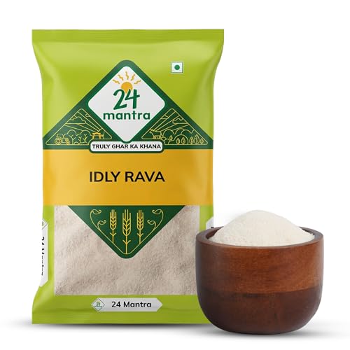 Image of 24 Mantra Organic Idly Rava - 500gms | Pack of 1 | Chemical Free & Pesticides Free | Naturally Gluten-free | Easier to make Idlis | Uniform texture