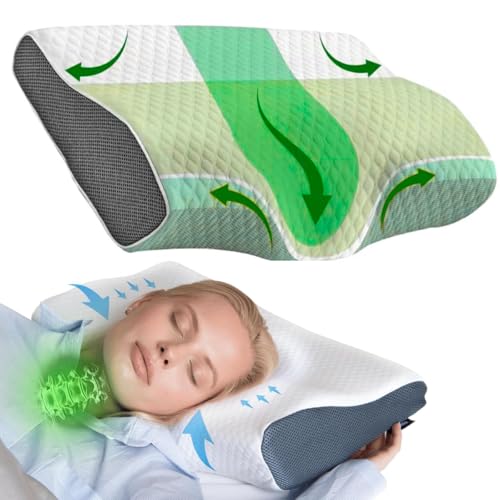 Travesseiro Cervical Ortopédico PREMIUM para Coluna com Espuma Vi...