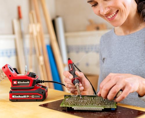 Fer à souder Einhell TE-SI 18/480 Li pour réparer les circuits à la maison