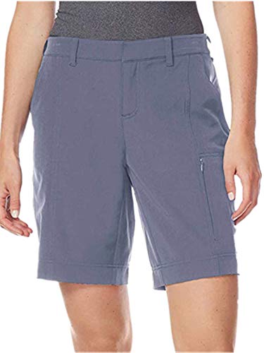 Women's 32 Degrees Cool Stretch Active Cargo Shorts, Variety (XXL, Bluestone Grey)
