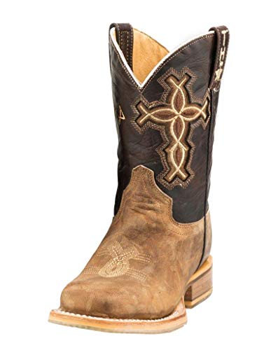 Tin Haul Boys' I Believe Western Boot Square Toe - 14-018-0007-0775 Ta