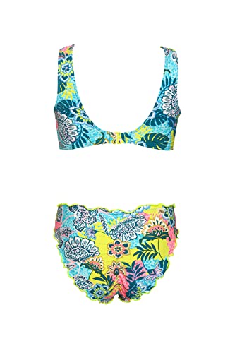 Hobie Girls Bralette Top and Hipster Bikini Bottom Swimsuit Set2