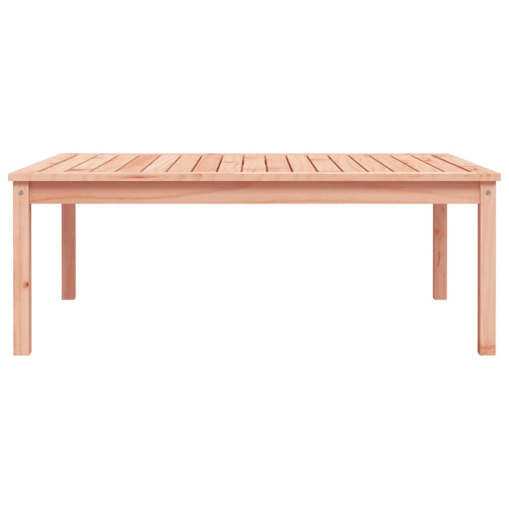 Masywny stół ogrodowy z drewna daglezji, 121 x 82,5 x 45 cm, stabilna drewniana rama na taras i do ogrodu, eleganckie wzornictwo na posiłki z rodziną i przyjaciółmi.