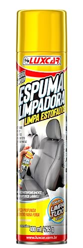 Luxcar Espuma Limpadora para Estofados 400 ml – Limpeza Profunda de Dentro para Fora