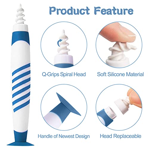 Pulitore Orecchie con 16 Testine Sostituibili in