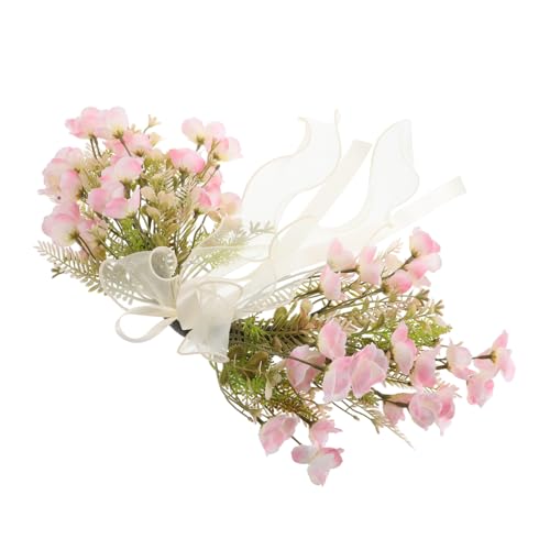 Cabilock Elegant Artificial Flower Swag for Front Door Wedding and Holiday Decor Versatile Faux Flower Garland for Year Use and Charming Celebrations