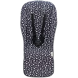 JYOKO KIDS Colchoneta para silla de paseo compatible con Uppababy Vista y Cruz Elaborado en Algodón (Winter Sky)