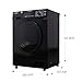 Equator All-in-One Washer Dryer VENTLESS/VENTED PET cycle 1.62cf/15lbs+Portability Kit in BLACK