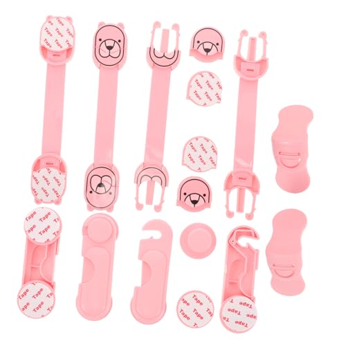 Alasum 10個入り チャイルドセーフティキャビネットロック キャビネットドア用 ベビー キット ドリル不要 引き出し・冷蔵庫対応 耐久性あり 簡単取り付け