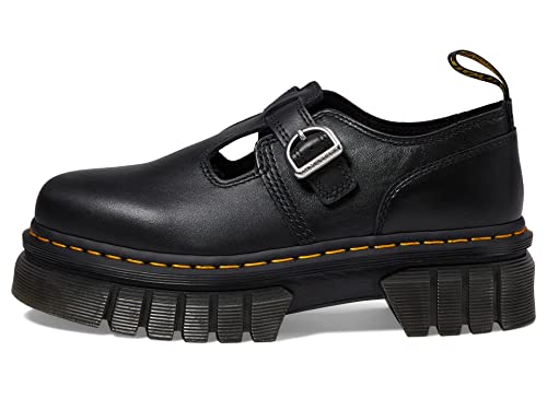 Dr. Martens Audrick T Bar Women’s Platform Loafers – Leather Upper – Buckle Strap Closure – Chunky Heel4