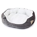 Wishdeal Cama pequeña para perro de 50 x 40 cm, cesta para cachorros y gatos, para caniche de Chihuahua, Yorkshire, Pinscher Bichon Frise Dachshund