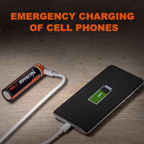 image for NERMAK 3.7V 3200mAh USB Rechargeable Lithium lon Battery for Flashligh