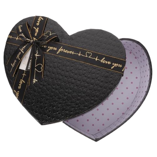 Homoyoyo Caja Corazón Grande con Tapa para San Valentín y Caja Decorativa de Cartón para Chocolates Flores y Tarjetas Bodas y Celebraciones Especiales