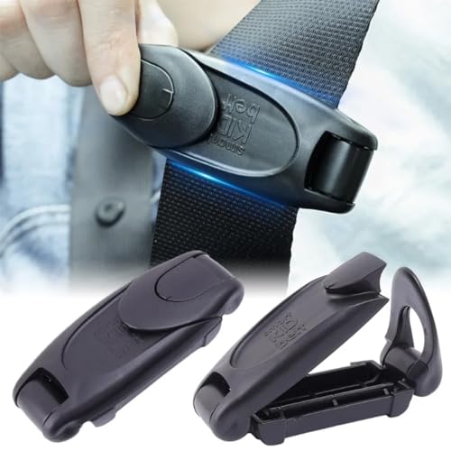 KSJEHW 2 Pièces Ajusteur de Ceinture de Sécurité de Voiture, Pince Ceinture de Sécurité, Clip Ceinture de Sécurité pour Ceintures de Sécurité Dans les...