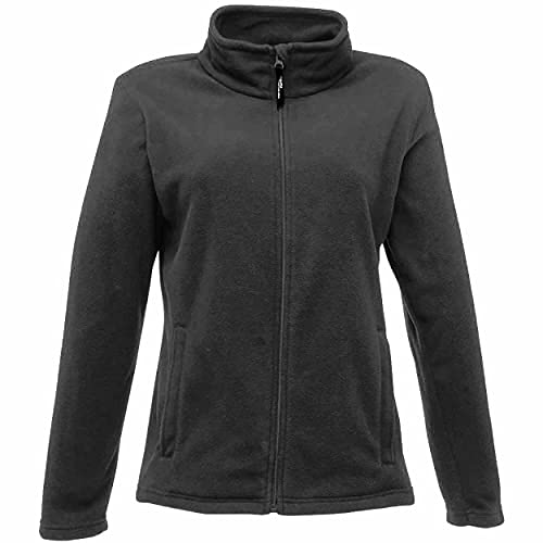 Regatta Women's Ladies Micro Full Zip Fleece Jacket, Black (Black), 14 (Manufacturer Size:14)