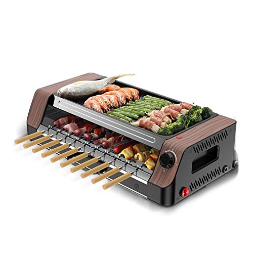 Elektro-Grill Und Grill Maschine, Automatische Smokeless Rotating Spieße Maschine Grill Steak Vom Grill, Doppelschicht-Kapazität