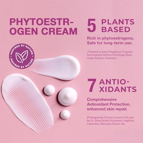 Estrogen Cream for Women Menopause Relief: Natural Bioidentical Estrogen Face Cream with Wild Yam for Hormone Balance, Hot Flashes, Vegan, Menopause Support-Topical Phytoestrogen Cream (4 Oz) - Image 4