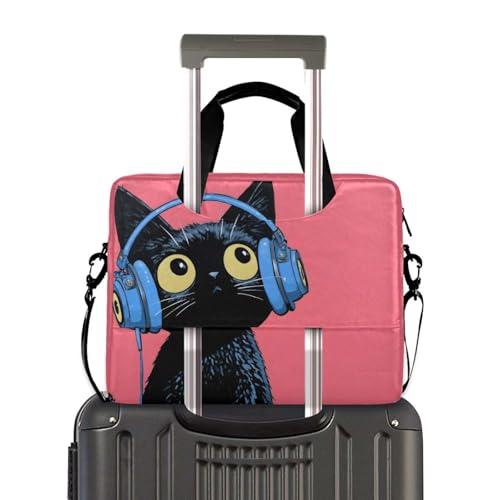 Bolsa para portátil con estampado gato musical miniatura 4