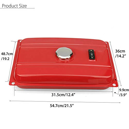 NAVARME 5 Gallon Generator Gas Tank Fuel Filter Cap Gauge Petcock Universal fits EC2500 18.9 Liter
