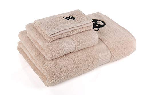 Preisvergleich Produktbild Hermoso Schön Pack 3 Handtücher rosa