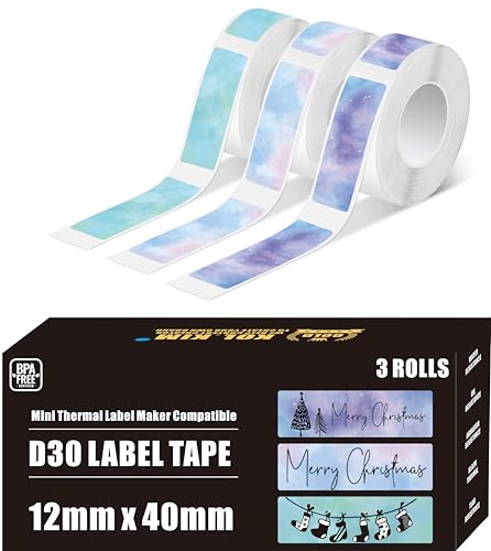 Image of D30 Labels for Phomemo D30 Labels Tape for NADA Print N10 Printer 12mm*40mm