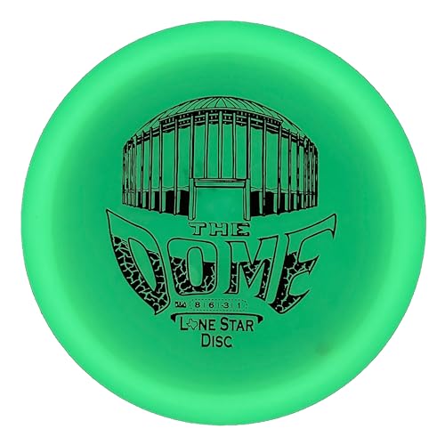 Lone Star Disc Glow The Dome | Understable Disc Golf Fairway Driver | Artist Stamp 170g+ | Durable & Smooth Premium Plastic | Easy Turnover or Roller Disc | Colors May Vary