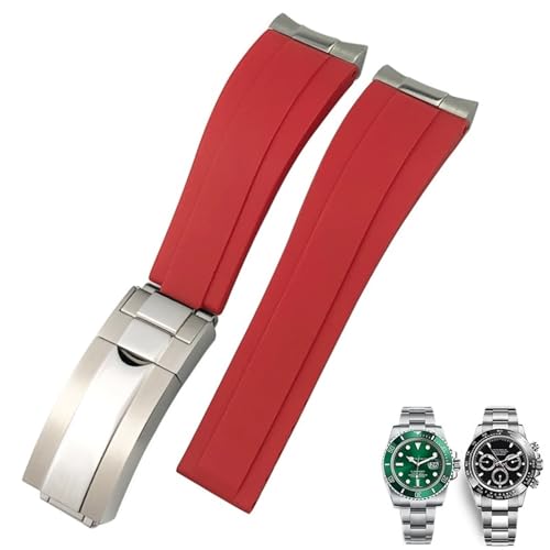 Bracelet silicone anti irritation 20mm pour remplacer votre Oysterflex