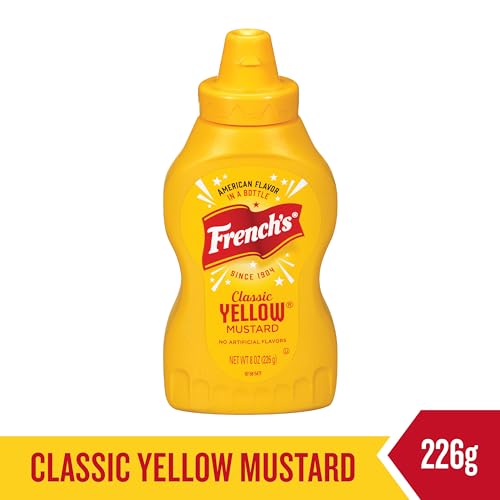 Image of French's Classic Yellow Mustard (226 G) | Prepared With Authentic Mustard Seeds | No Artificial Flavours | Gluten Free (Pack of 3)