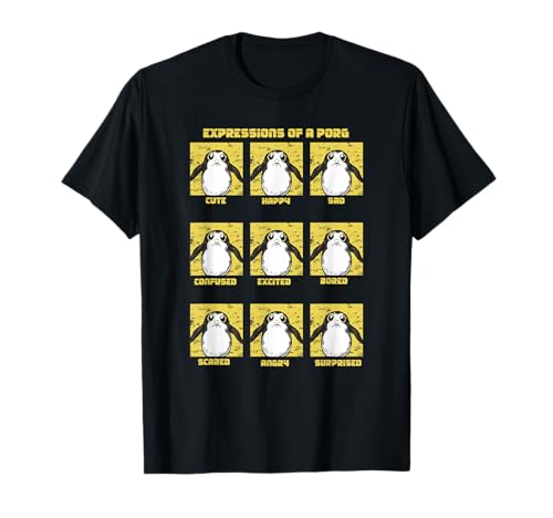 T-shirt Star Wars Porg en coton pour fan de la saga culte