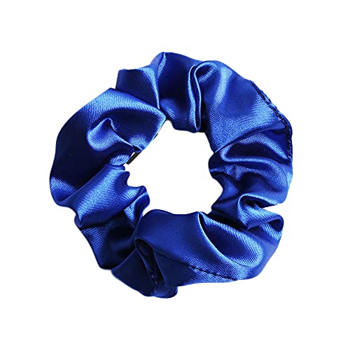 Hair Scarf Scrunchies Hair Ponytail Holder Ring Tie Scarf Hair Scrunchy Ties Jw36 (3 Pcs-Royal Blue) #TOP2