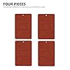 Felt Texture Terracotta Red Car Air Fresheners 4 Pcs Hanging Scented Cards Fragrance Scented Cards For Car Aromatherapy Tablets #1
