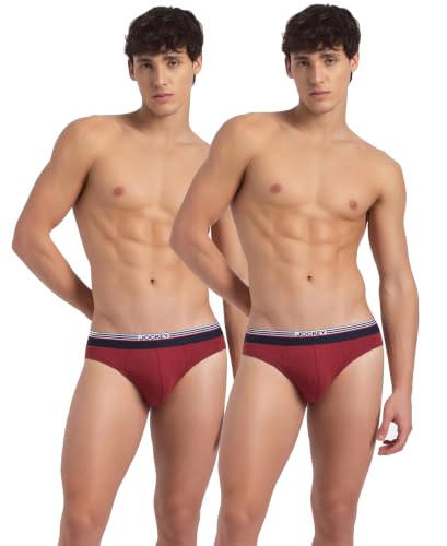 Image of Jockey US49 Men's Super Combed Cotton Solid Brief with Ultrasoft Waistband (Pack of 2)