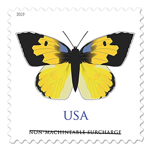2019 US California Dogface Butterfly 5 Sheets of Twenty Non Machinable Forever Postage Stamp (100 Stamps) (5 Sheets of 20)