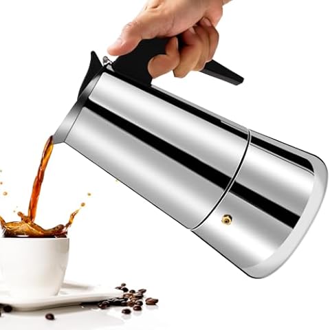Vaolvpant 12 Cup Stainless Steel Moka Pot Cover