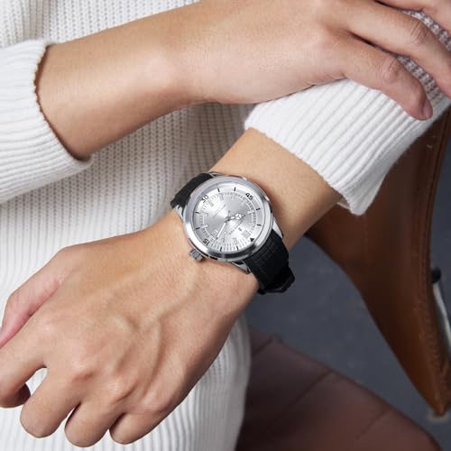 London Fog Duke Men's White Dial Watch Dial:White,Strap:Black - Image 3