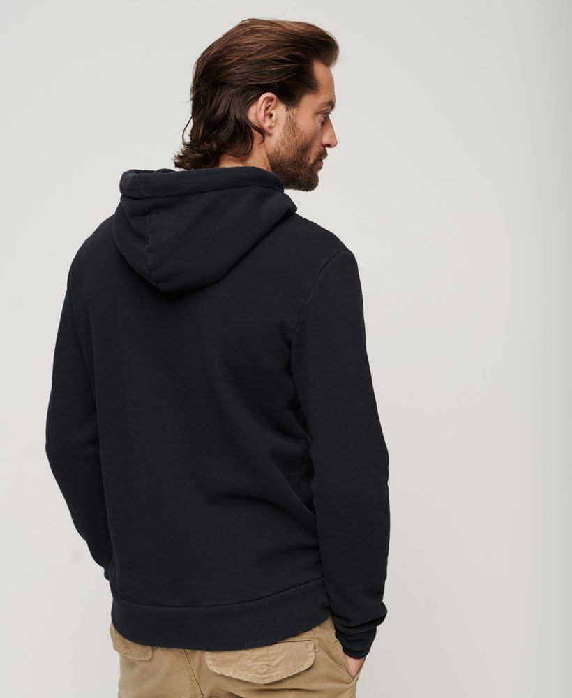 Superdry Męska bluza z kapturem w stylu vintage z gradientem i kształtem skrzynkowym,