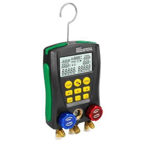 DY517 Refrigeration Digital Manifold Pressure Gauge Set Vacuum Pressure Meter Testing HVAC Temperature Tester