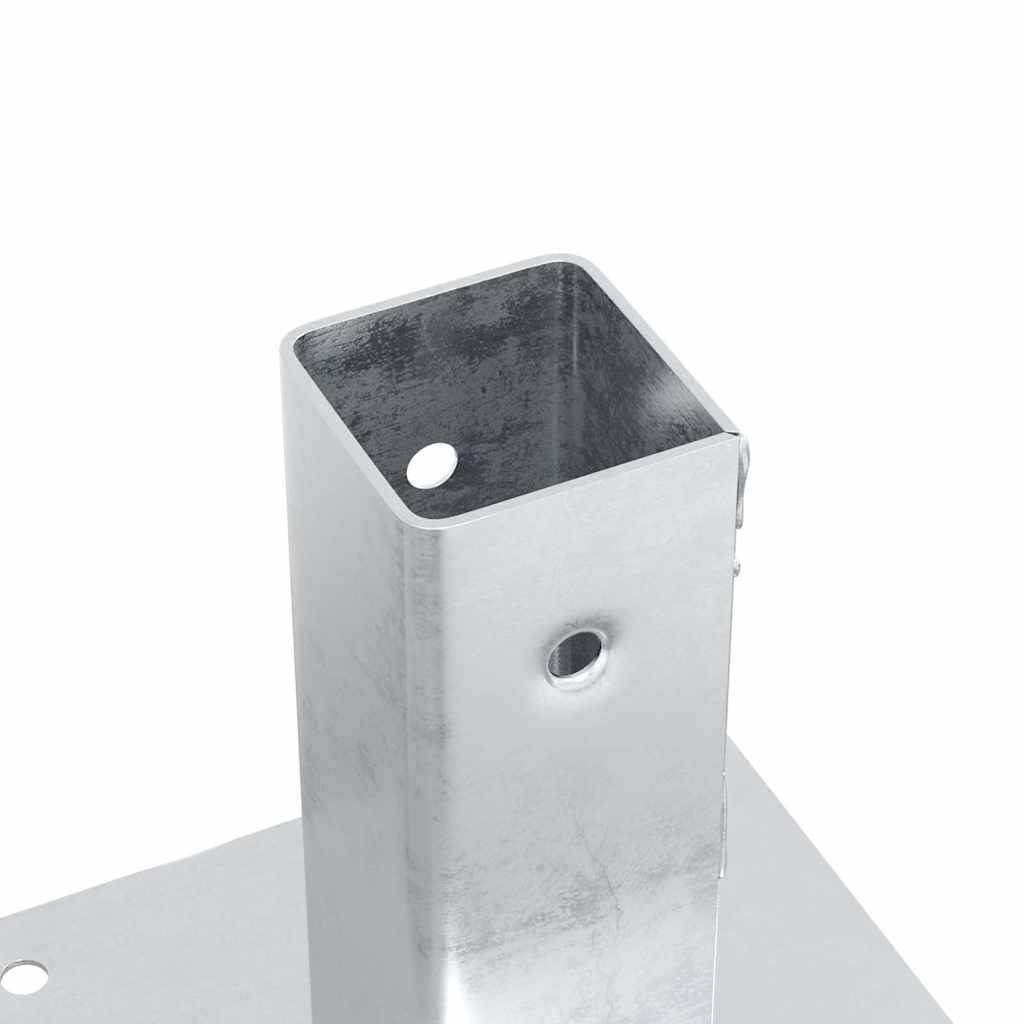 Pfostenträger Quadratisch 12 Stk 46x46mm Stahl Verzinkt | Feuerverzinkt, Korrosionsbeständig, Für Pavillon Zaun Geländer, Montagezubehör separat