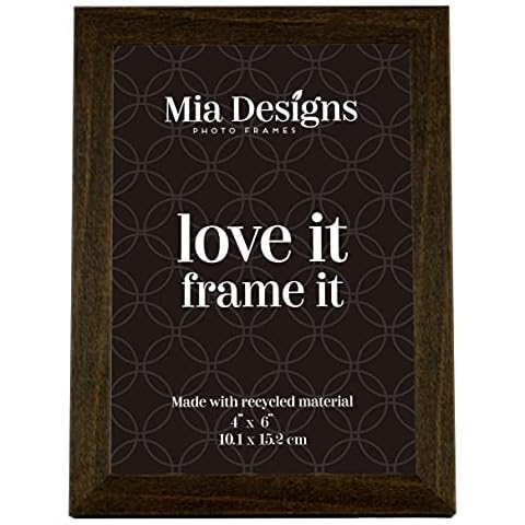 Mia Designs Brown Pine 4x6 Photo Frame Cover