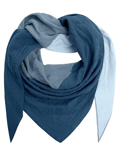 TOMEEK Schal Damen Baumwolle Dreieckstuch Halstuch Damen Dreieck...