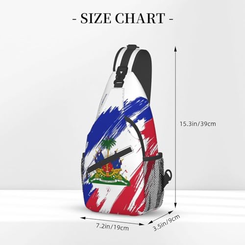 Haiti Crossbody Bag Haitian Shoulder Bag Backpack Haiti Flag Sling Bag Chest Casual Daypack Bag3