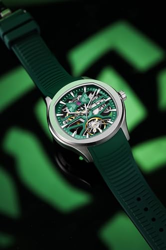 Image of ALIX AL2924 Automatic Mechanical Wrist Skeleton Stainless Steel Band Waterproof Luminous Analog Watches