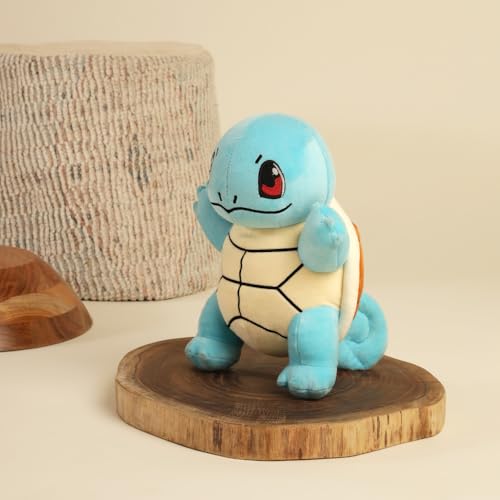 Image of Mirada Pokemon Squirtle Soft Plush Toy - 23cm | Official Licensed Blue Stuffed Animal Doll for Kids, Boys & Girls | Super Soft & Comfortable Cuddly Character | Ideal Gift for Birthday & Festivals
