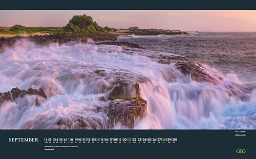 GEO - Augenblicke in der Natur 2026 – Wandkalender 58x36 cm, Poster-Kalender mit 12 Monatsblättern, deutschem Kalendarium & Spiralbindung, Reise- & Landschafts-Fotografie-Kalender